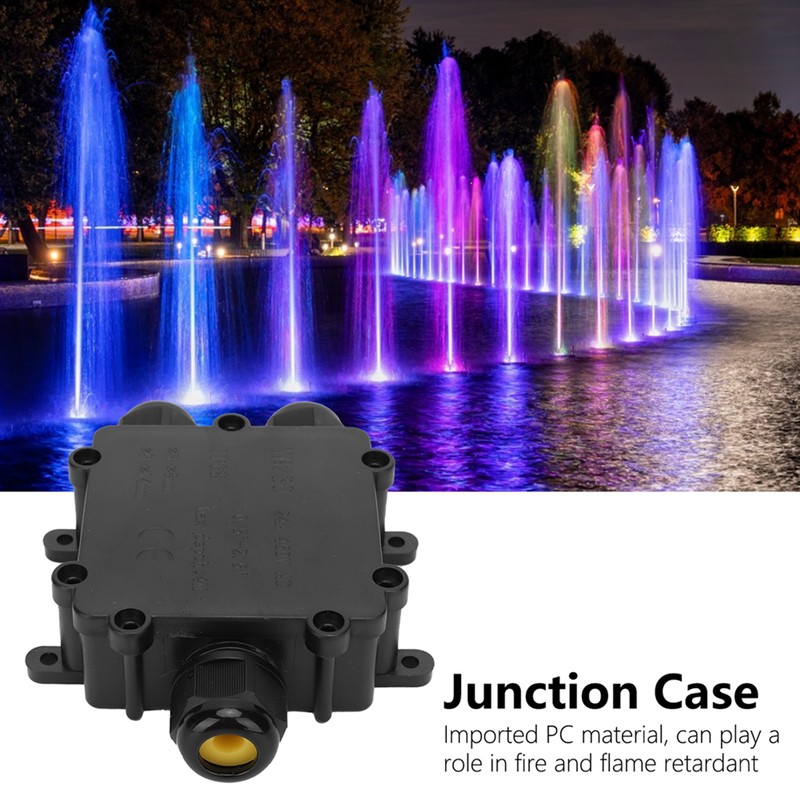Waterproof Junction Box Outdoor 3 Way Flame Retardant Cable Connector