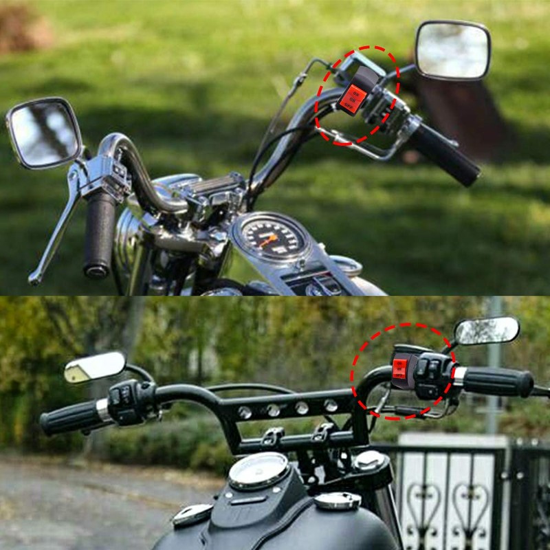 Aoling Motorcycle Steering Wheel Switch 12V 7/8 22mm Motorcycle Handlebar