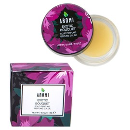 Aromi Solid Perfume | Floral Fragrance, Red Currant, Tuberose, Woodsy Scent, Vegan, Cruelty-free, Travel, Small Women’s Gift, Concentrated, Alcohol-Free (Exotic Bouquet)