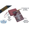 WE Games Custom Monogram Magnetic Travel Backgammon Set - Burgundy