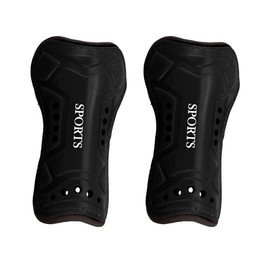 Jagowa 1 Pair Football Shin Pads Shin Guards Breathable Protective Gear Soccer Shin Pads for Boys and Girls(Black)