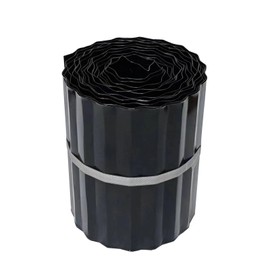 Corrugated Metal Landscape Edging,6 Inch x 20FT Sturdy Steel Garden Edging Border (Black, 6 Inch x 20FT)