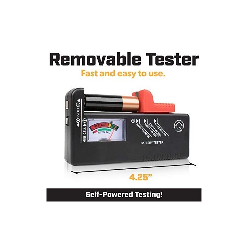 Battery Tester Checker (1 Pack w/Organizer)