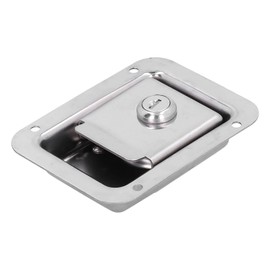 Door Lock, Trailer Lock, 304 Stainless Steel Anti-Theft Trailer Lock with 2 Keys for Motorhome Trailers, Fire Engines