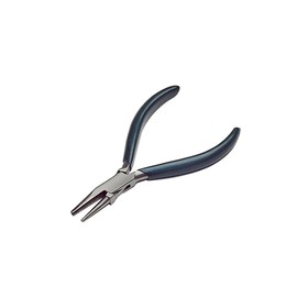 5" German-Style Concave Round Nose Wire Working Bending Beading Pliers w/PVC Handles