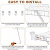 Wire Shelf Brackets Set,12 Inch Metal White Closet Support Bracket