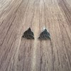 Agálea | Aretes tipo Broquel de Plata de Ley .925