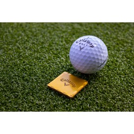 Callaway Heritage Golf Accessories Kit - Features a Premium Club Brush, valuables Pouch, tees and a Gold and Silver Metal Golf Ball Marker