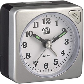 At Time Unisex Analogue White Alarm Clock Plastic A-212 / 9
