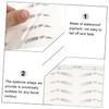 Minkissy Eyebrow Stickers 6pcs Temporary Brow Waterproof Fade Resistant Instant
