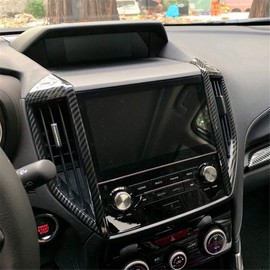 FUKUARE Subaru Forester SK XV GT Series GT3 GT7 Air Conditioner Center Vent Garnish (Black Carbon)