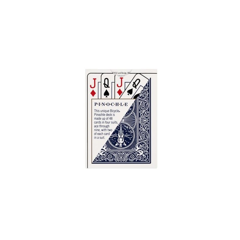Bicycle Pinochle - Cartas de Juego, índice estándar, 1 baraja