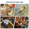 LAVMHAB Round Brass Rod 1mm x 250mm, 10 Pcs