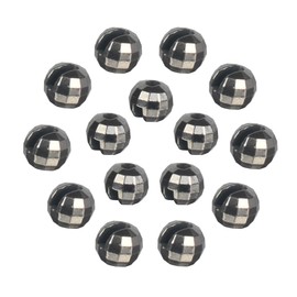 MUUNN 50pcs Tungsten Faceted Slotted Beads for Fly Tying, Sink Deeper and Faster 5 Colors/8 Sizes Slotted Tungsten Beads Fly Tying Beads Head Fly Tying Materials(Black Nickel,2.5mm)