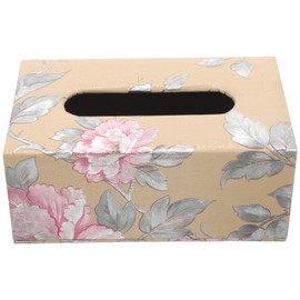 HEMOTON Square Tissue Cover Holder Decoration Tissue Organizer Box Cube Tissue Paper Holder Box Tissue Storage Case Dispenser Napkin Organizer for House Office Car Hotel