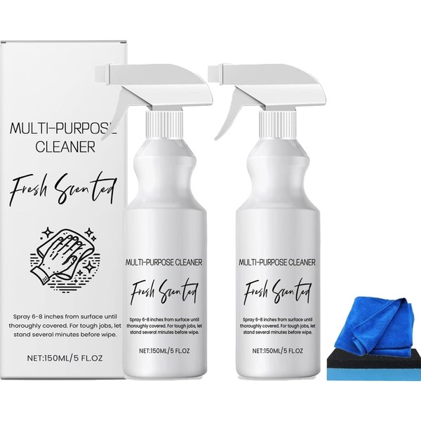 cuoct 2Pcs R & W Multi Purpose Cleaner, Brazilian Waves