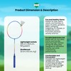 ADEPTNA 2 Player Badminton Racket Set With 1 Shuttlecock -