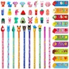 ALUNME 92 scented pencils with pencil overloads and scented bookmarks