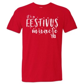 Festivus for The Rest of Us Shirt Christmas T-Shirt George Costanza (XL Red)