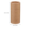 Makeup Brush Container 20pcs Empty Kraft Paper Jar Tube Cardboard