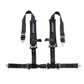 Kyostar 4 Point Safety Harness 2 Inch with Ultra Soft Heavy Duty Shoulder Pads, Black