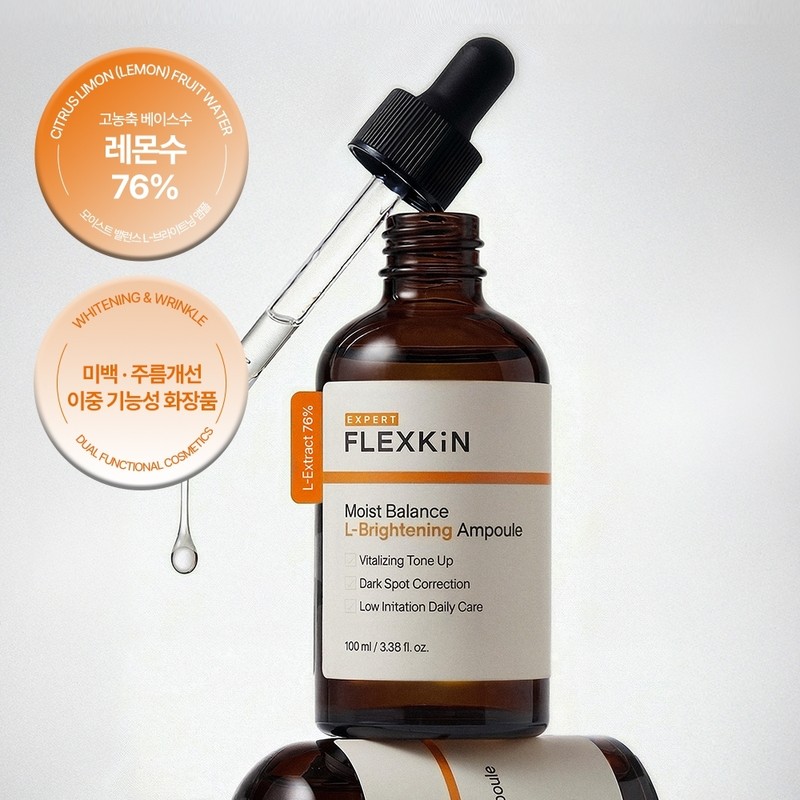 Flexkin Expert Moist Balance L-Brightening Ampoule 100ml + Starter Kit