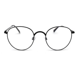 SA106 Classic Dad Glasses Metal Rim Round Reading Glasses +2.25 Black