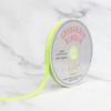 Creative Ideas Solid 3/8-Inch Grosgrain Ribbon, 50-Yard, Neon Yellow