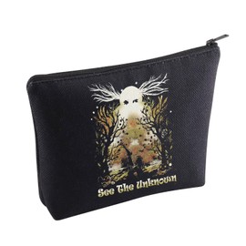 OTGW Cartoon Movie Inspired Makeup Bag Wirt and Grey Gift The Beast Lover Spooky Season Gift See The Unknown Cosmtic Bag (SeeUnknownMupBlk-CA)