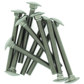M10 (10mm x 35mm) Cup Square Carriage Bolt (Fully Threaded) - Stainless Steel (A2) (Pack of 10)