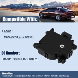 LCWRGS HVAC Blend Door Actuator Compatible with Lexus RX300 1999 2000 2001 2002 2003 3.0L, Heater Temperature Actuator, 604-941, 604941, 8710648020