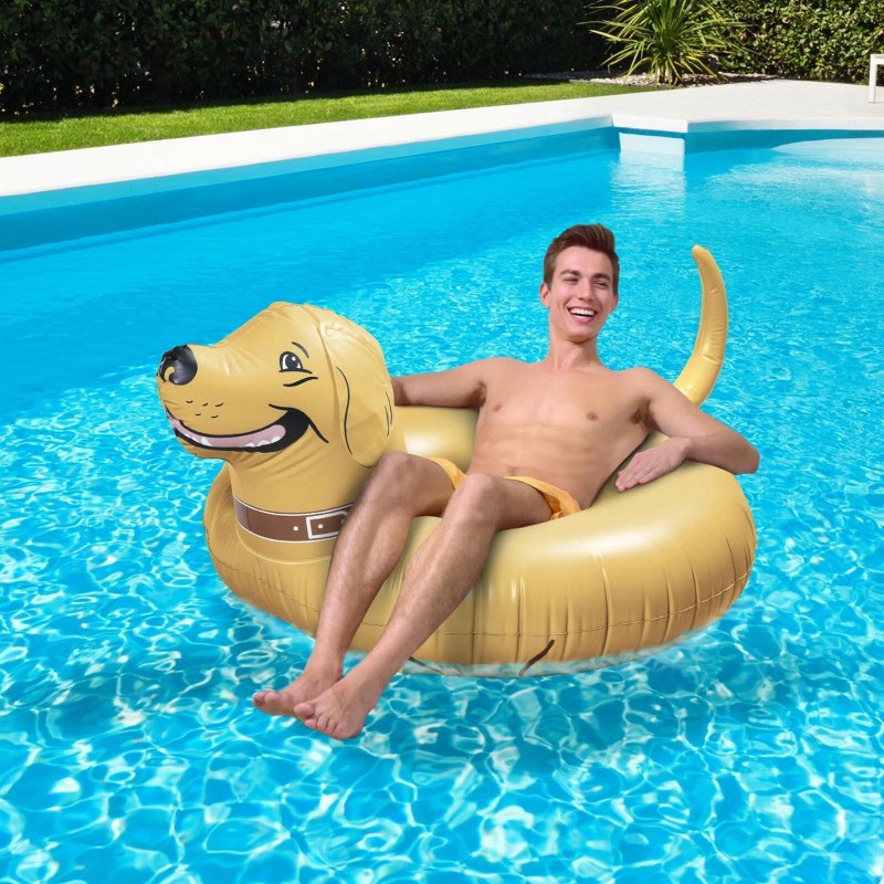 GoFloats Buddy the Dog Party Tube Inflatable Raft Float in