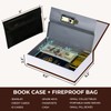 Book Safe with Combination Lock, Hidden Safe (9.5 x 6.2