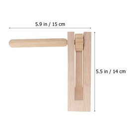 Toddmomy Wooden Spinning Ratchet Noise Maker Grogger Traditional Matraca Toy Kids Educational Toy for Games Parties Events Pack of 2