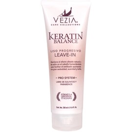 Leave In Keratine Balance Liso Progresivo Vezia - Care Collections Sin Sulfatos Ni Parabenos PRO SYSTEM Mantiene Efecto Alisado Natural 250 ml