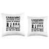 Urban Gardening Gardener Urban Gardener Garden Work Garden Throw Pillow