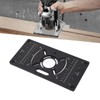 Router Plate Aluminum Alloy Router Table Insert Plate Trimming Machine