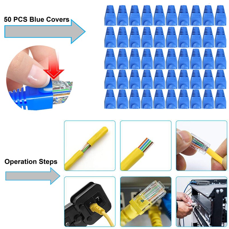 TAIWAIN RJ45 Crimper Kit Cable Network Repair Set Tool CAT5