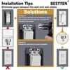 20 Pack BESTTEN Screwless Wall Plate, 1 Gang Decorator Light