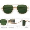 SOJOS Small Polarized Aviator Sunglasses for Men Women Classic Double