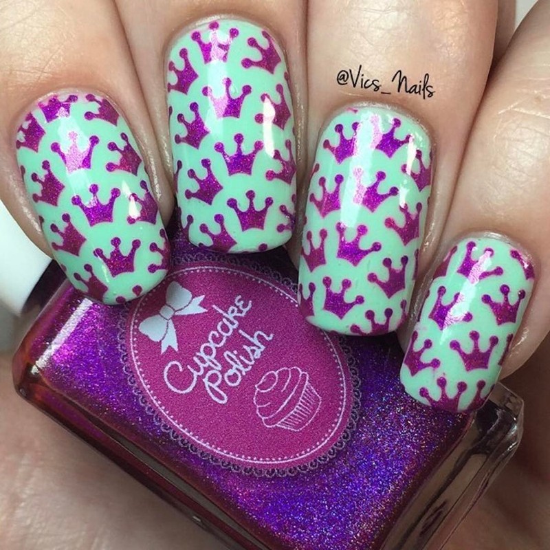 Whats Up Nails - Princess Crowns Vinyl Stencils for Nail