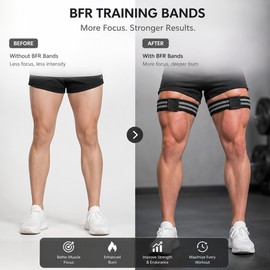 Adjustable BFR Training Bands for Arms and Legs – Cotton Stretch Workout Straps for Fitness and Exercise Support