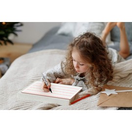 5 Pack Dry Erase Ruled Lap White Boards l 9x12 inch Lined Whiteboards (Double Sided White Board ) 5 Markers & 5 Erasers Included