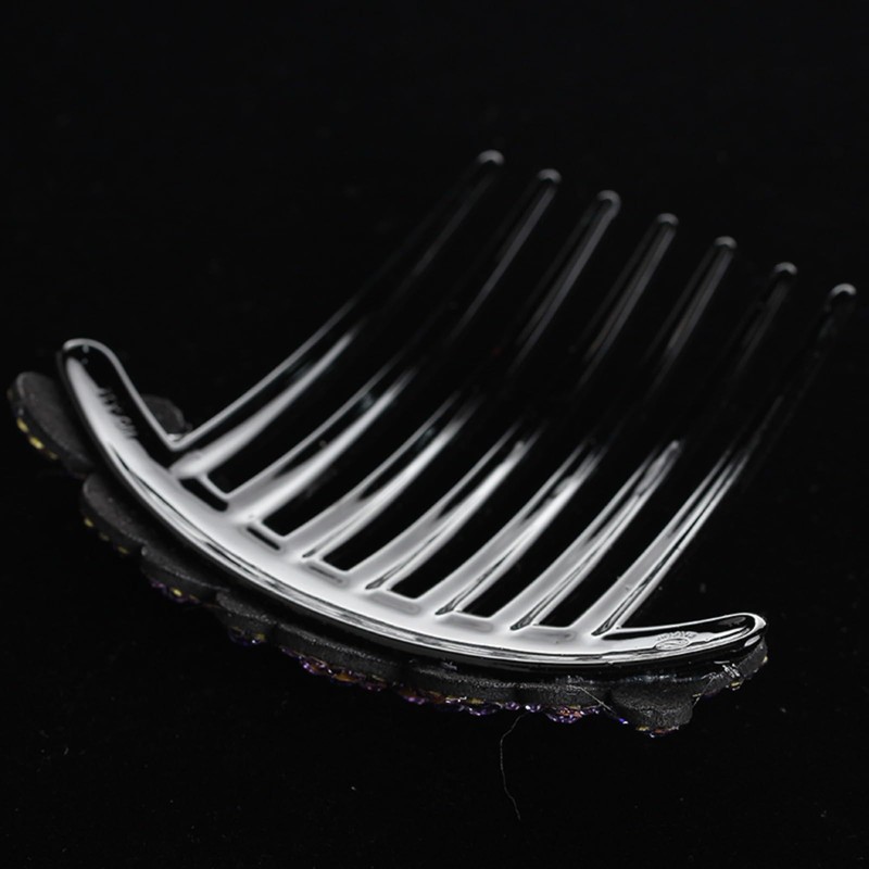 EZ PEACH Rhinestone Hair Comb DE Yaii Winding Rakuchin Kantan