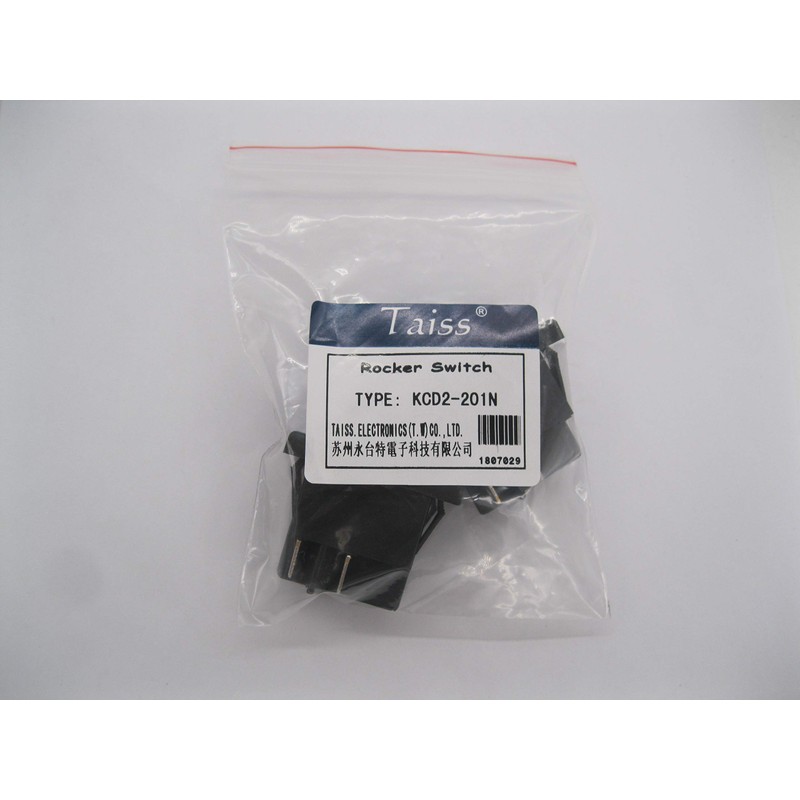Taiss/2Pcs Waterproof Rocker Toggle Switch 16A 250V 20A 125V 4