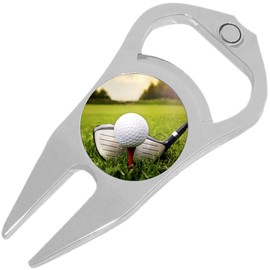 NewCharms Golf Driver and Ball Golf Ball Marker Divot Repair Tool Bottle Opener