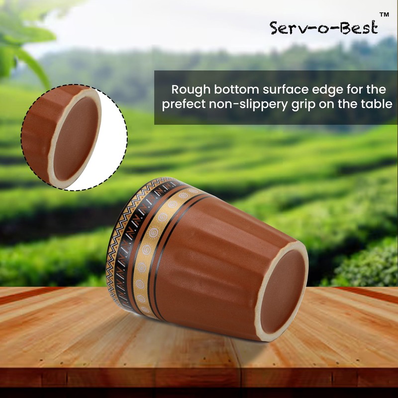 Handmade Cantaritos de Barro Ceramic Tea Cups Set – 6