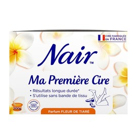 NAIR Caresse Set - Cold Wax Strips for Face, Easy to Separate and Suitable for Sensitive Skin, 97% Natural Formula with Cherry Blossom Extract, 20 Wax Strips