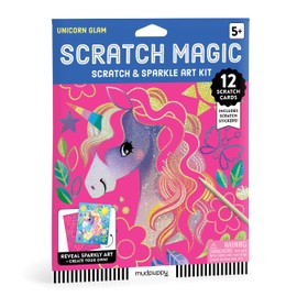 Mudpuppy Unicorn Magic - Scratch & Sparkle Art Activity Kit Featuring Fun Illustrations of Unicorns for Children Ages 5 and Up