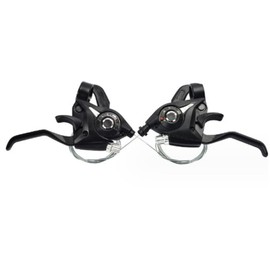 Bicycle Brake Levers Shifter Aluminum 24 Speed Mountain Bike Shifters Set for Straight Road Bike